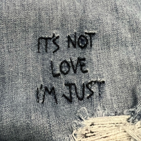 Torrid Skinny Blue Distressed Blue Jeans Size 16 - Picture 4 of 9